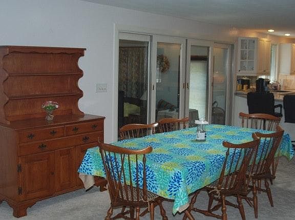 Bright, open dining area leading to the great room