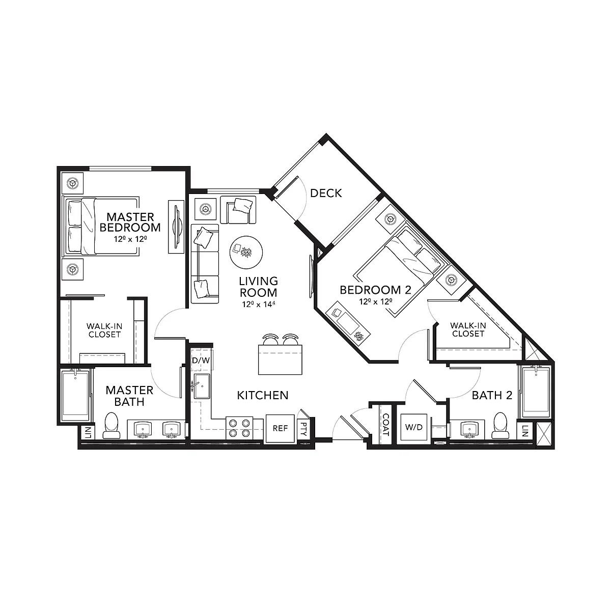 Floor plan Plan B3