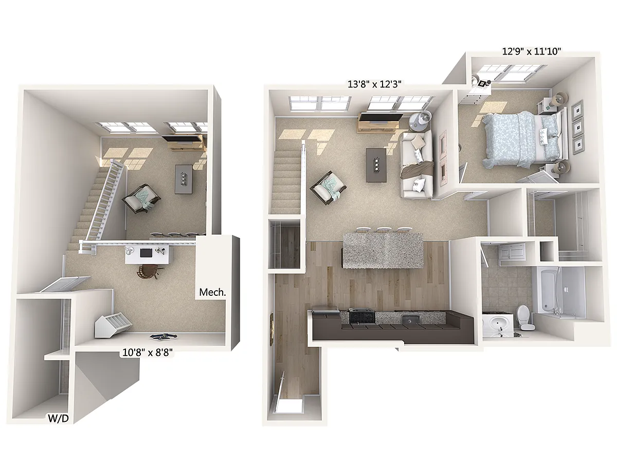 Floor plan A7L-1066sf-Stainless
