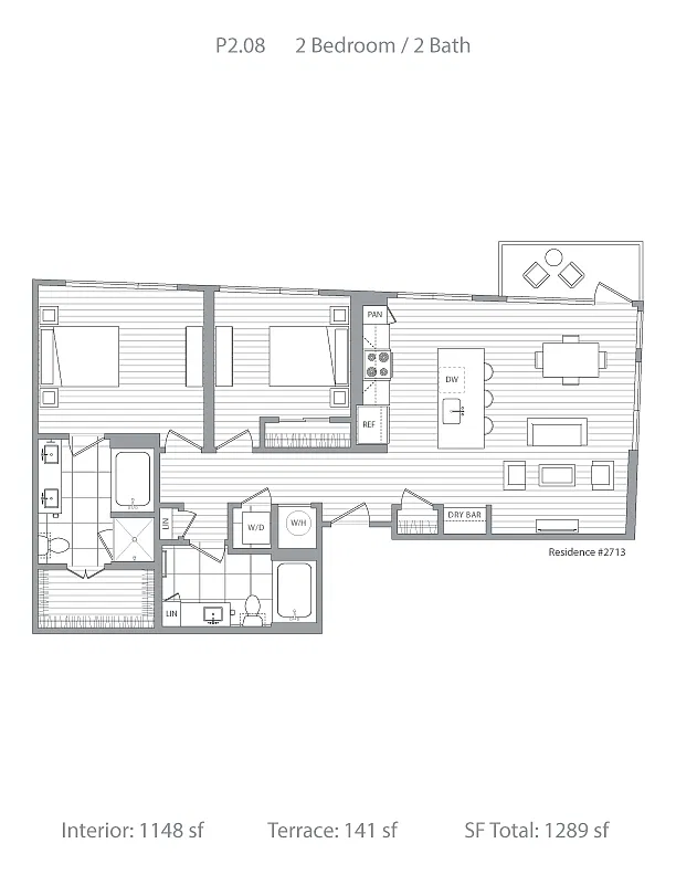 Floor plan PH2A