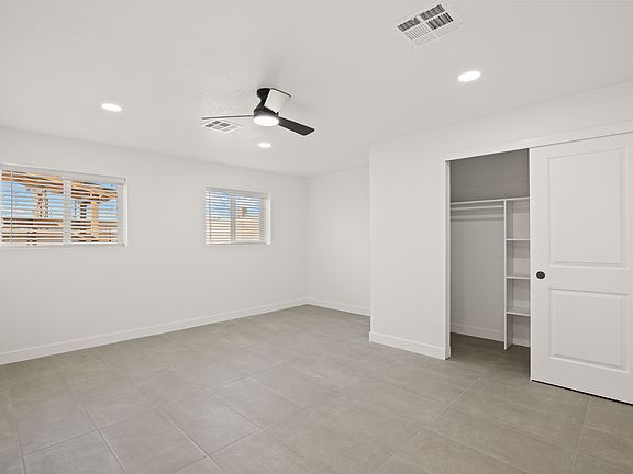 HUGE bedroom with closet! All new flooring, light fixtures, ceiling fan, etc.