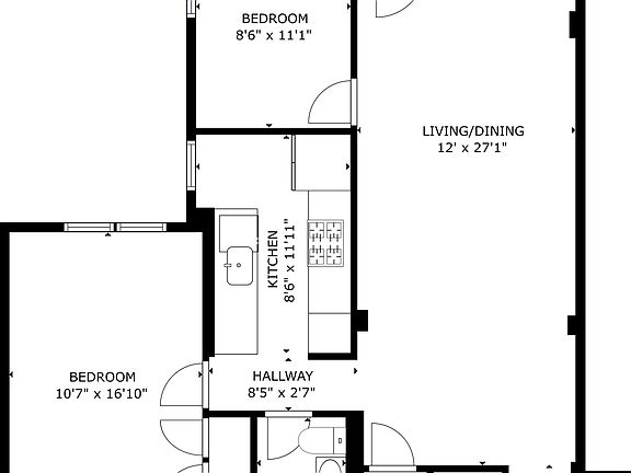2nd image of 6615 Thornton Pl APT 1L