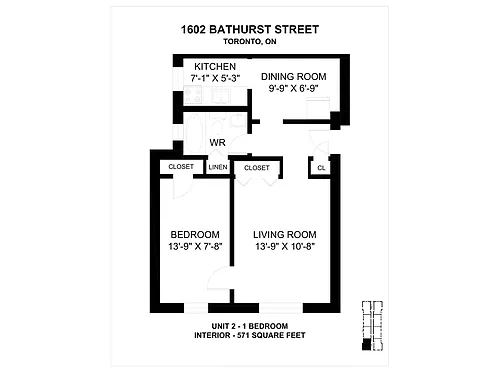 Floor plan 1 Bedroom