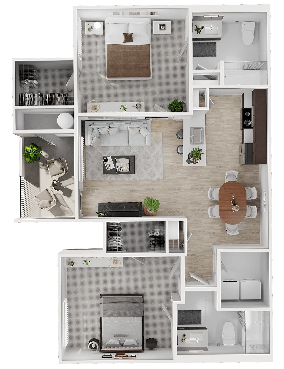 Floor plan 2X2 C