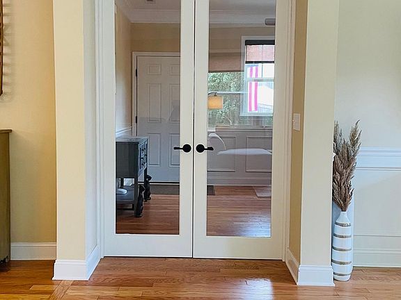 French doors at entry