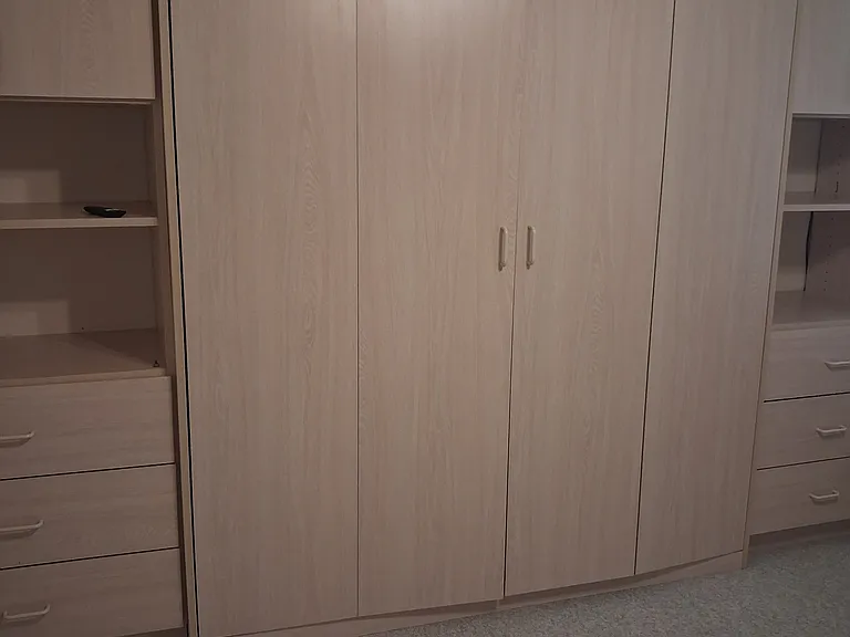 Guest Bedroom: Murphy Bed with storage on each side. Plenty of room for an office if you need space.