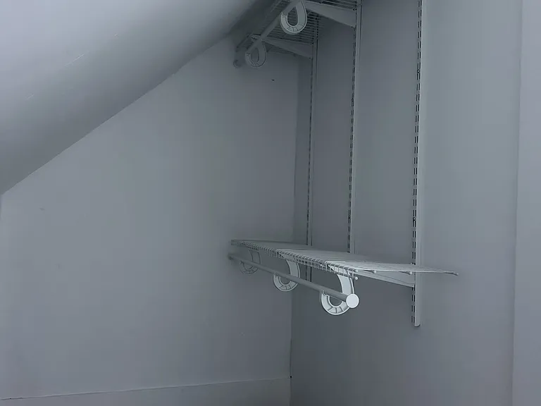 For hanging clothes. Light being added.