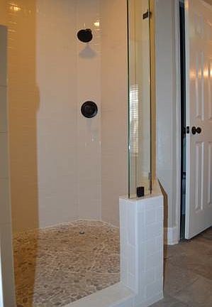 Seamless glass zero entry shower!