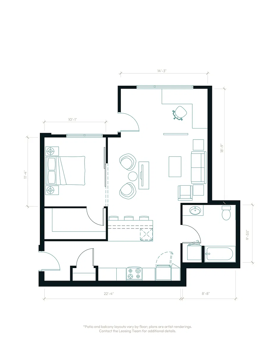 Floor plan Live / Work B