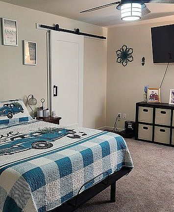 Master bed farm door upgrade