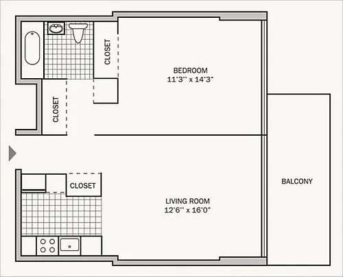 Floor plan The Allegheny A