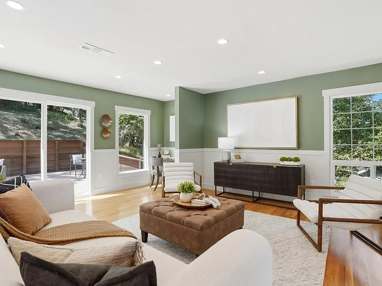 Multiple seating areas perfect for entertaining or everyday living