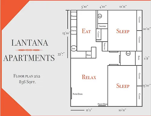 Floor plan 2 bedroom