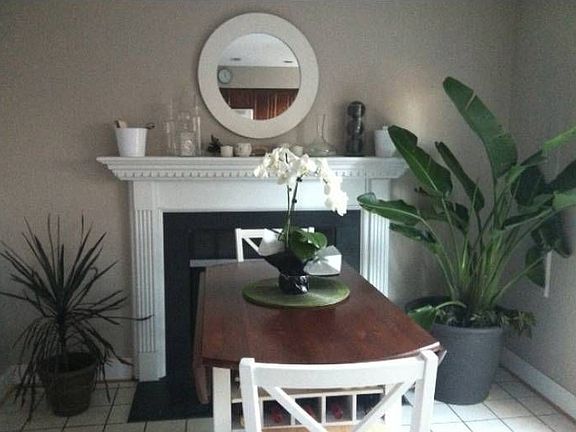 Fireplace/breakfast nook