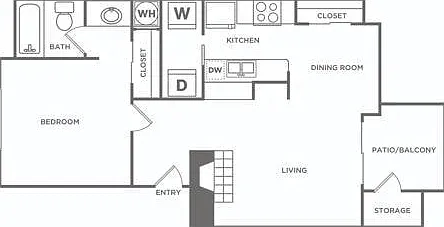 One Bedroom Renovated | 1 bed 1 bath | 662 sq ft One Bedroom Renovated | 1 bed 1 bath | 662 sq ft