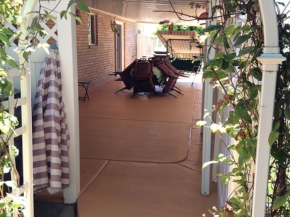 View toward covered patio