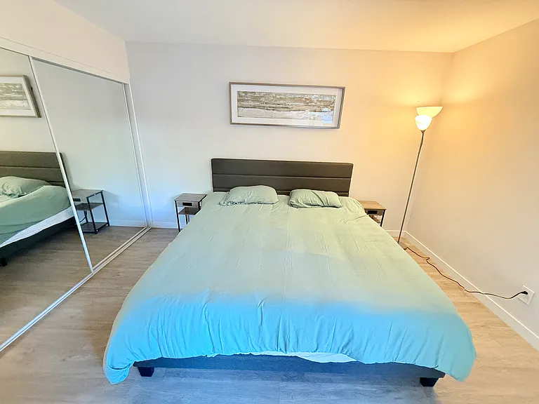 Master bedroom with king bed
