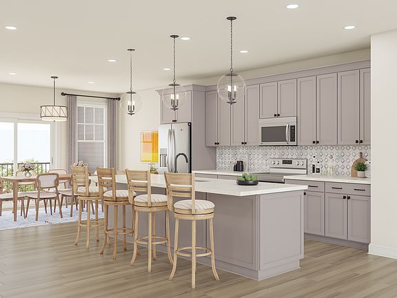 The Maple - Kitchen and Dining Rendering