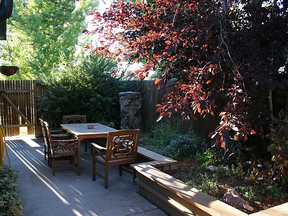 Private Patio w/ Flower Box Garden