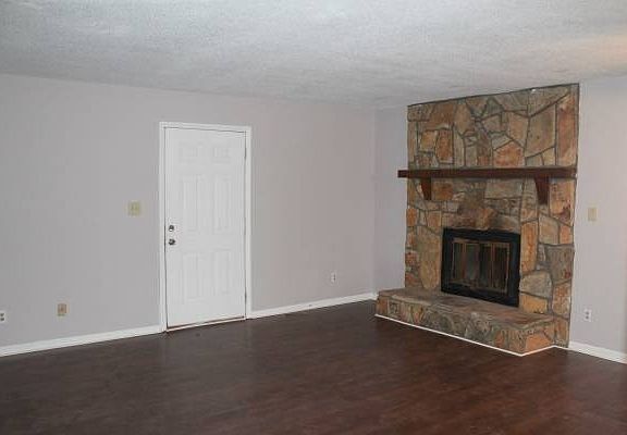 Wood burning fireplace