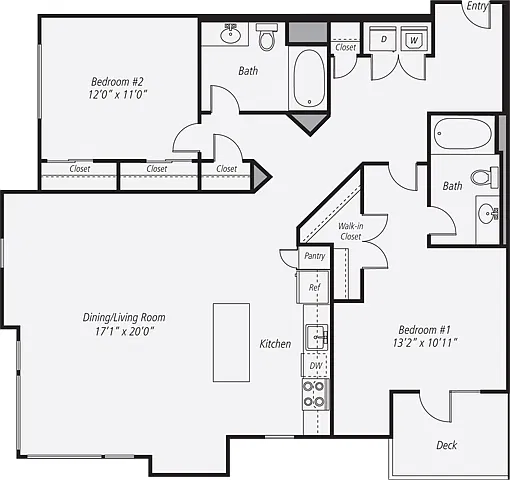Floor plan Furnished-f-B6-1291-Deck
