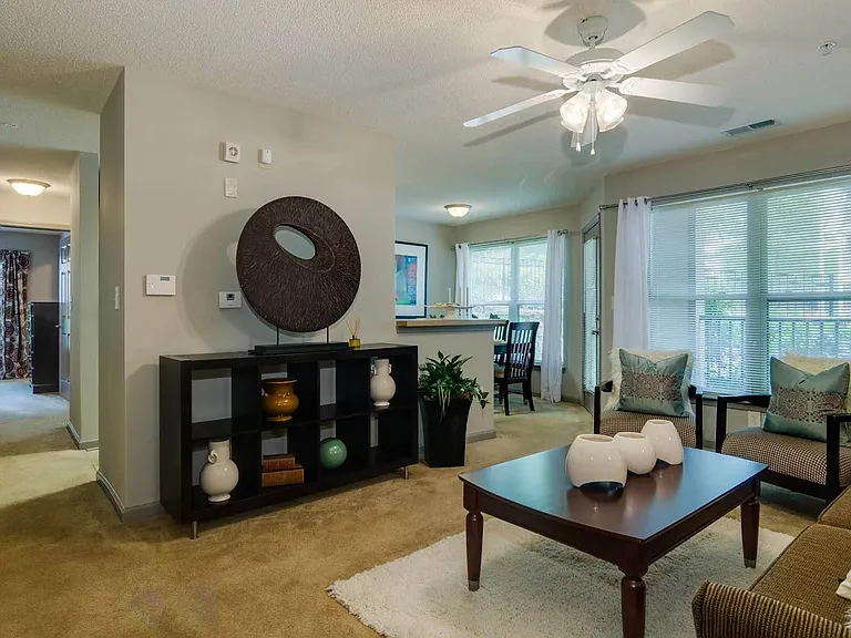 Entertain company comfortably in this spacious living room