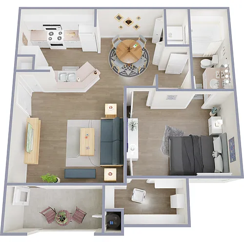 Floor plan 1 Bedroom