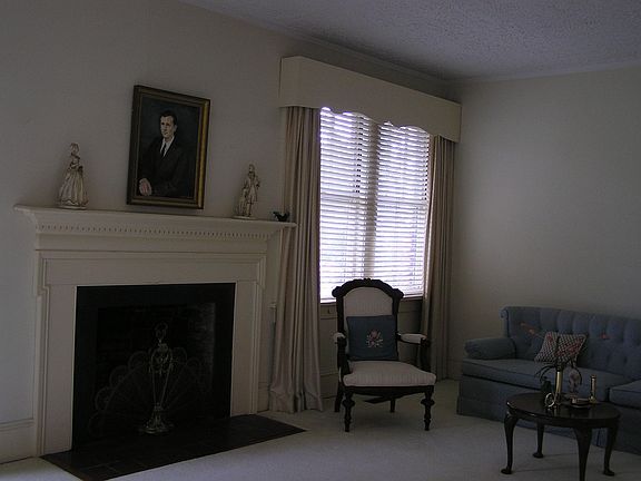 Living room with fireplace
