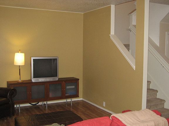 Family room invites guests in from entry