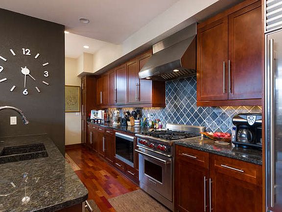 kitchen with wolf range