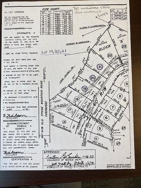 1st image of 717 Mountainbrooke Cir Lot 20