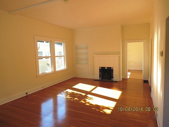 Front room with fireplace