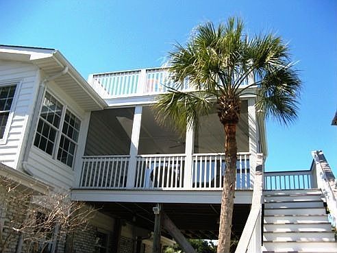 New porch and roof deck