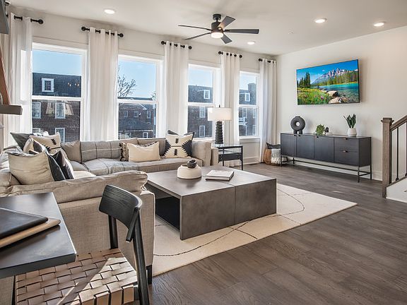 Spacious gathering room off the kitchen