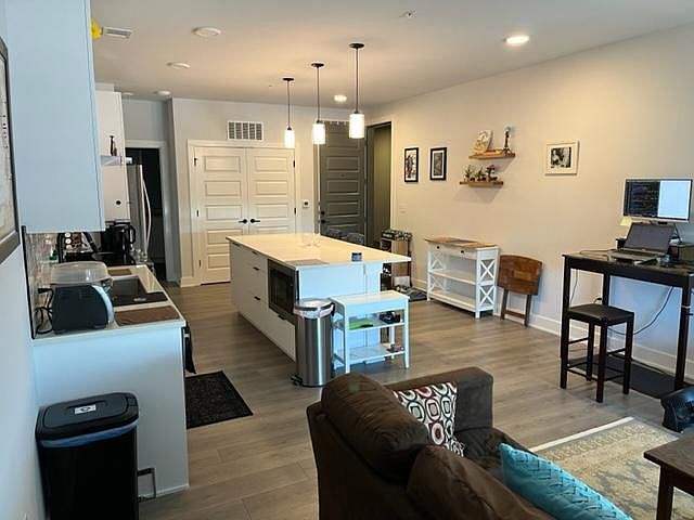 view from back of living room/master BR entrance