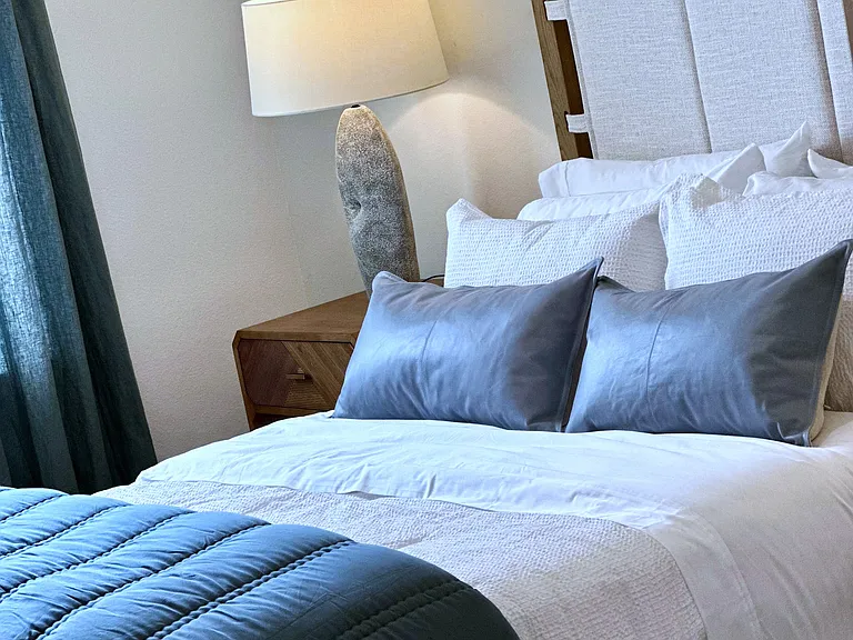 Spacious bedrooms with lots of natural light.