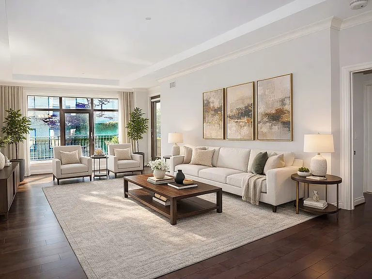 Virtually staged Living Room