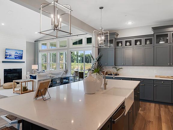 Kitchen overlooking great room