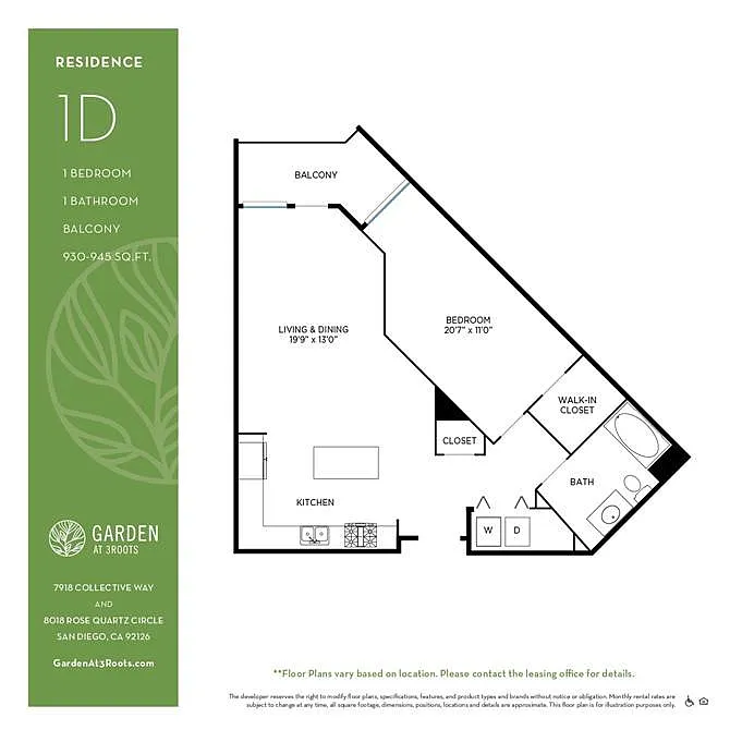 Floor plan 1D