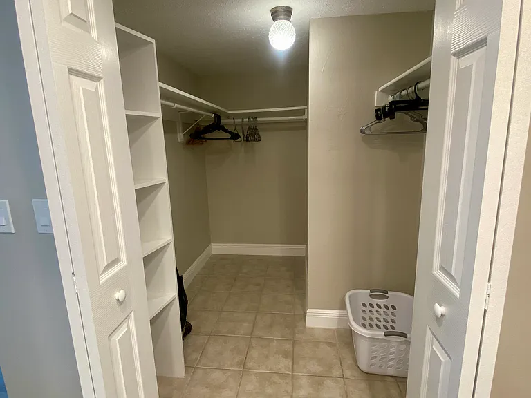 Huge walk-in master closet/dressing area!