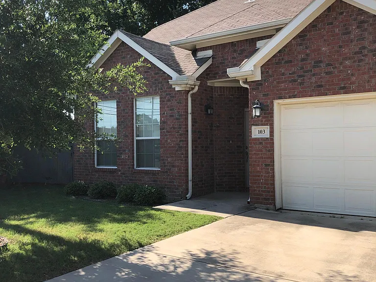 Front Entrance with a single garage