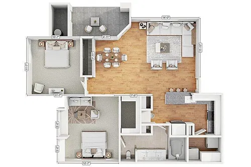 Floor plan 2A1