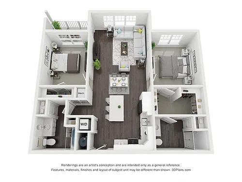 Floor plan 2BC