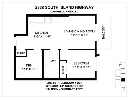 Floor plan 1 Bedroom