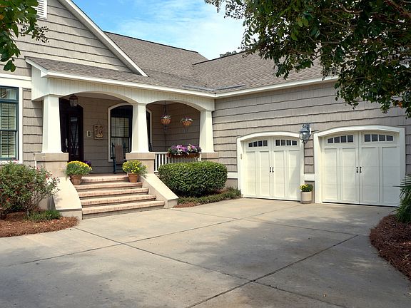 Garage and front door