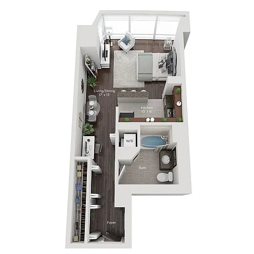 Floor plan Studio Style (H)