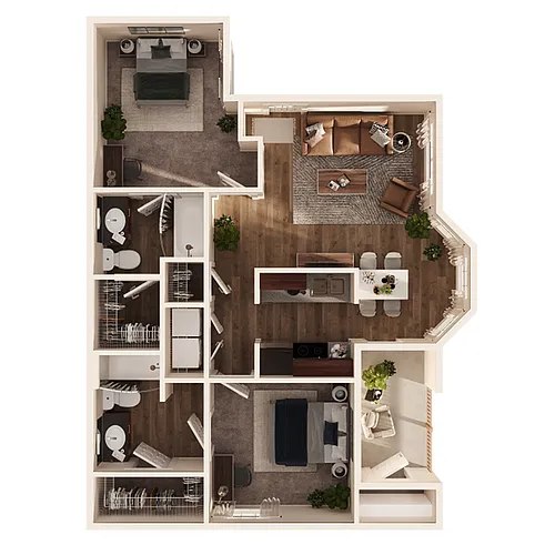 Floor plan 2X2