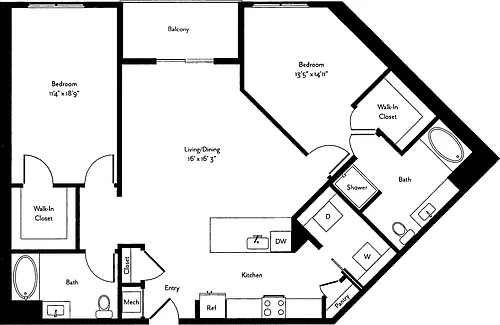 Floor plan Paloma B