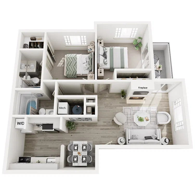 Floor plan E - Modern