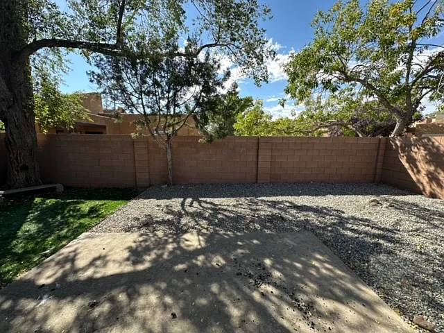 Fenced Backyard